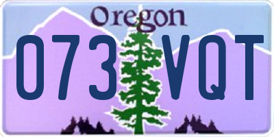 OR license plate 073VQT