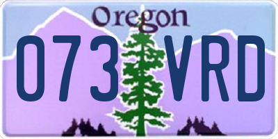 OR license plate 073VRD