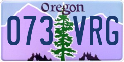 OR license plate 073VRG