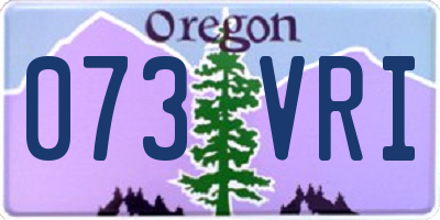 OR license plate 073VRI