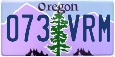 OR license plate 073VRM