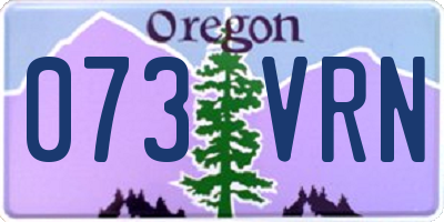 OR license plate 073VRN