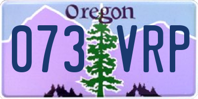 OR license plate 073VRP