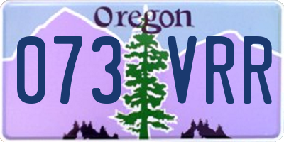 OR license plate 073VRR
