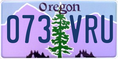 OR license plate 073VRU
