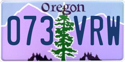 OR license plate 073VRW