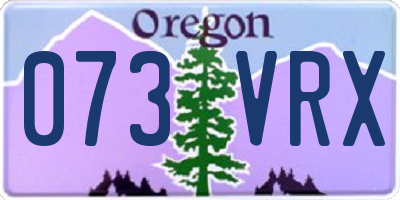 OR license plate 073VRX