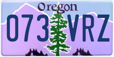 OR license plate 073VRZ