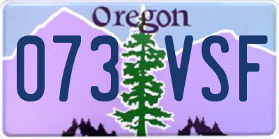OR license plate 073VSF