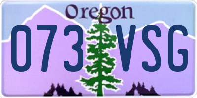 OR license plate 073VSG