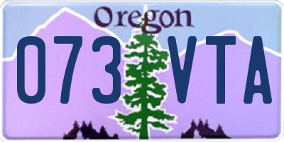 OR license plate 073VTA