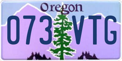 OR license plate 073VTG