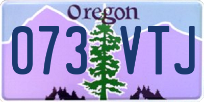 OR license plate 073VTJ