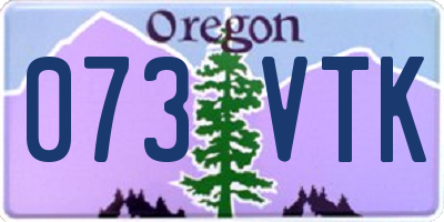 OR license plate 073VTK