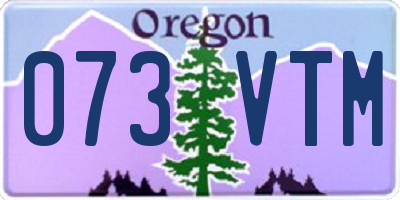 OR license plate 073VTM