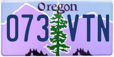 OR license plate 073VTN