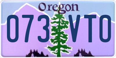 OR license plate 073VTO
