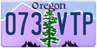 OR license plate 073VTP