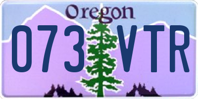 OR license plate 073VTR