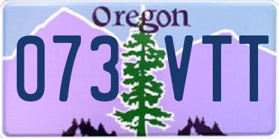 OR license plate 073VTT