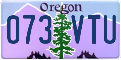 OR license plate 073VTU