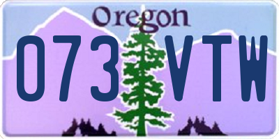 OR license plate 073VTW