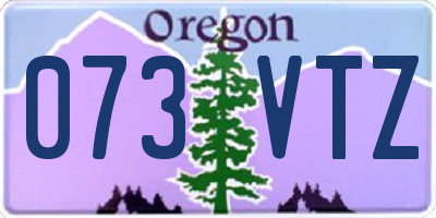 OR license plate 073VTZ