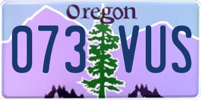 OR license plate 073VUS