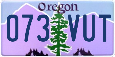 OR license plate 073VUT