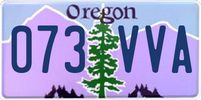 OR license plate 073VVA