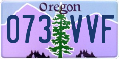 OR license plate 073VVF