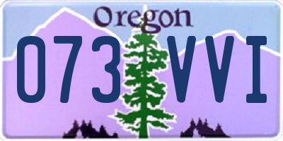 OR license plate 073VVI