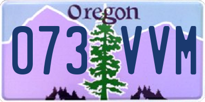 OR license plate 073VVM