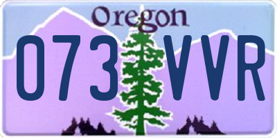 OR license plate 073VVR