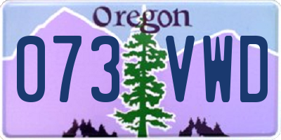 OR license plate 073VWD