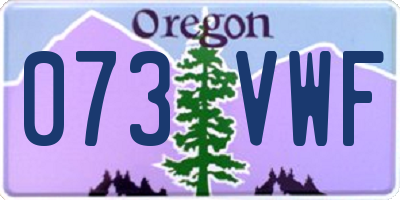 OR license plate 073VWF