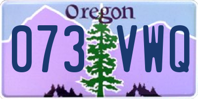 OR license plate 073VWQ