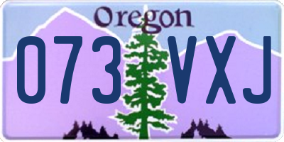 OR license plate 073VXJ