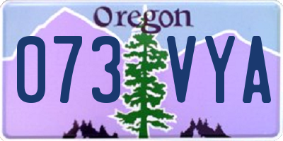 OR license plate 073VYA