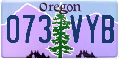 OR license plate 073VYB
