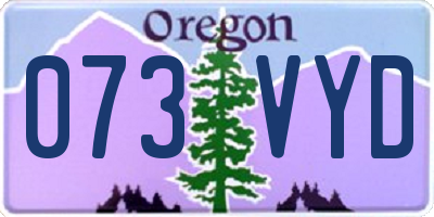 OR license plate 073VYD