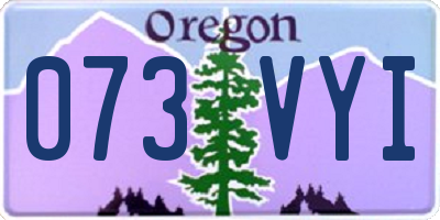 OR license plate 073VYI