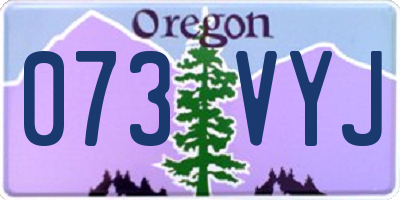 OR license plate 073VYJ