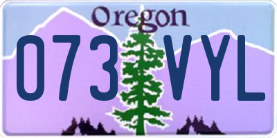 OR license plate 073VYL