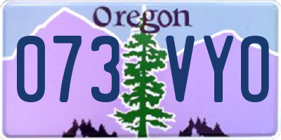OR license plate 073VYO