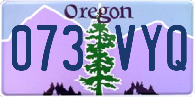 OR license plate 073VYQ