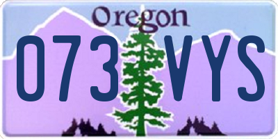 OR license plate 073VYS
