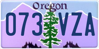 OR license plate 073VZA