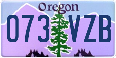 OR license plate 073VZB