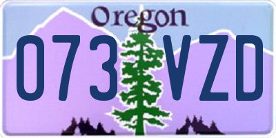 OR license plate 073VZD